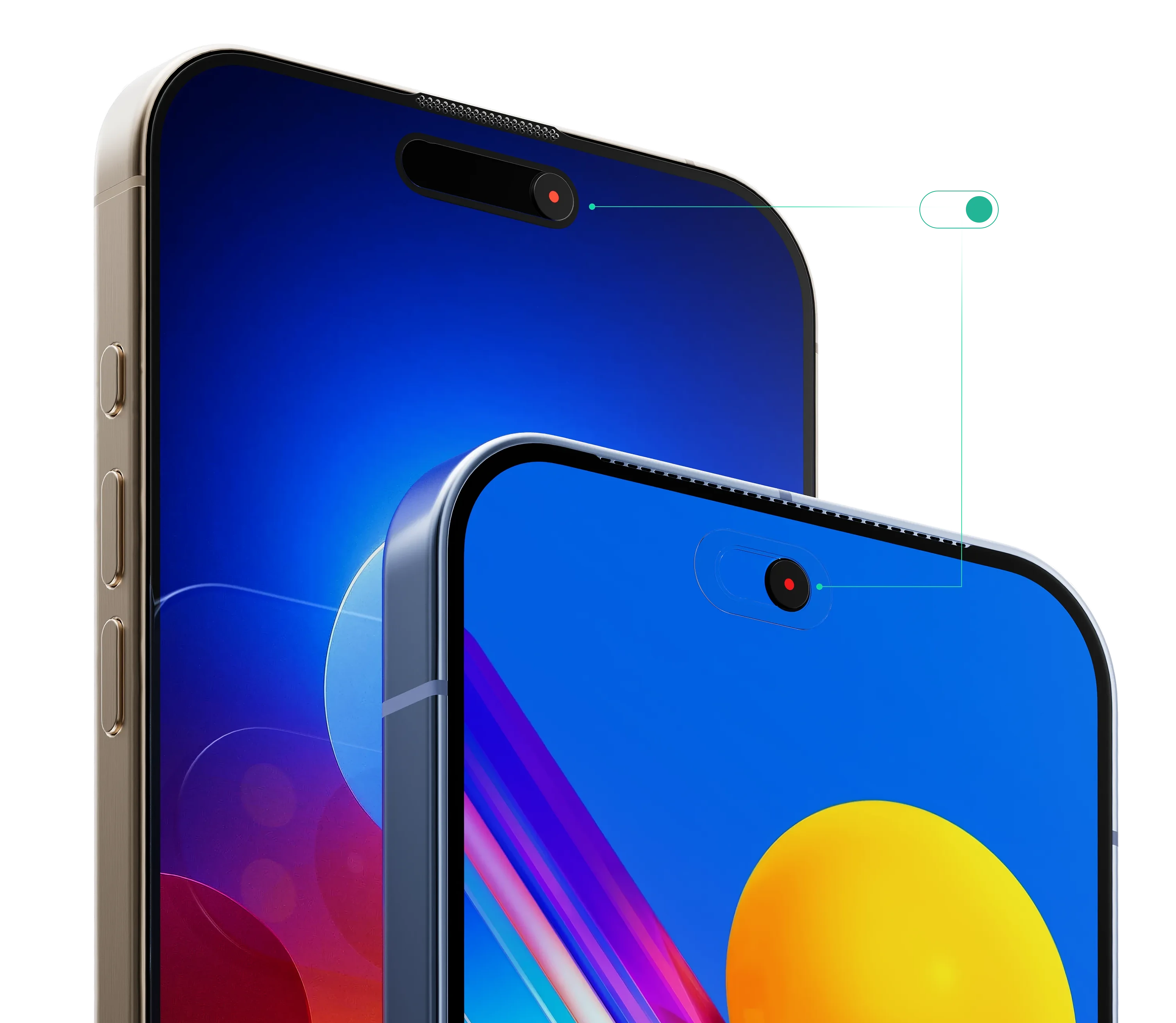 Hidecam smartphone camera privacy protection showing slide cover securing device camera